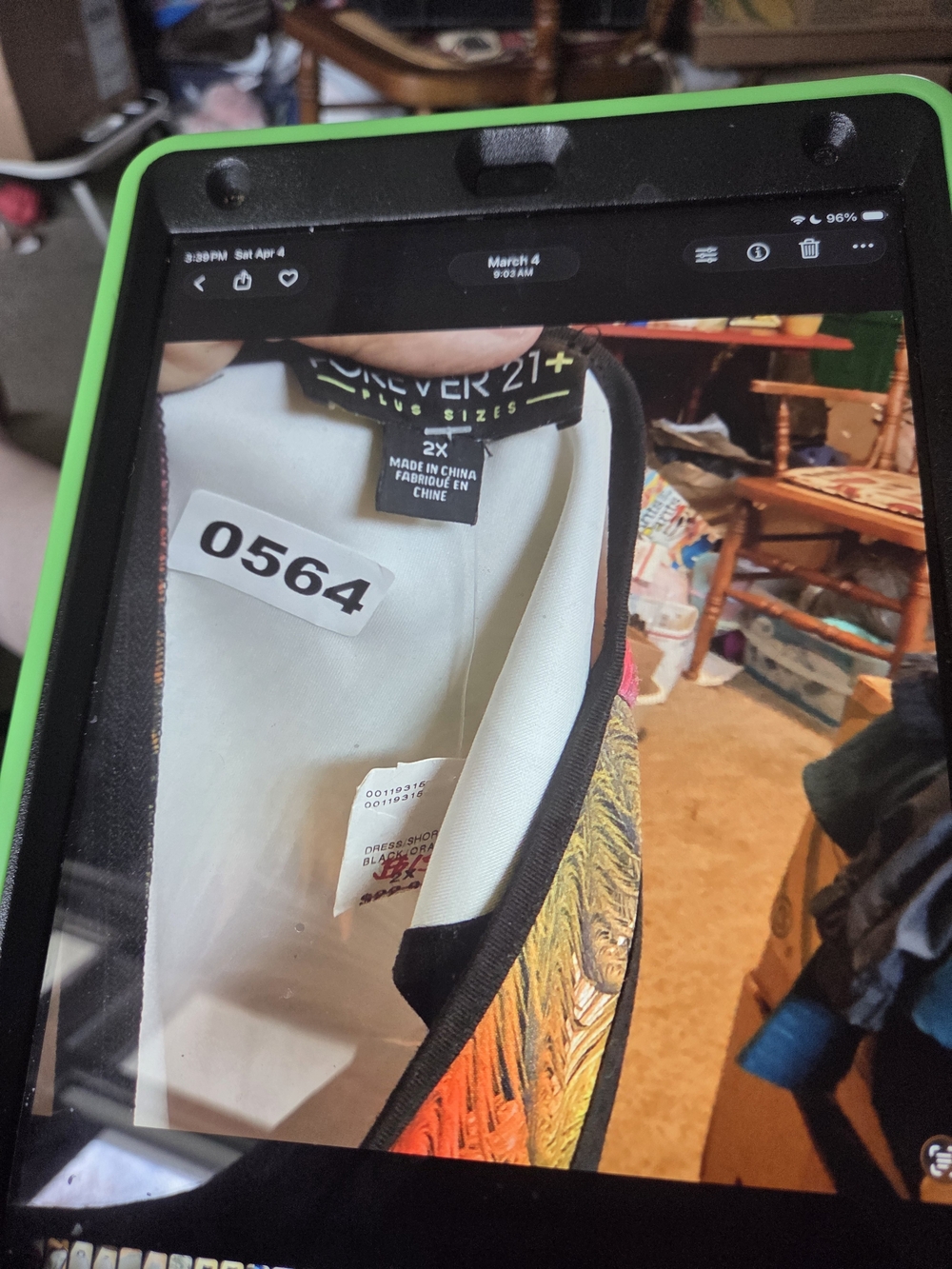 Forever 21 Plus Green and Black Phone Sleeve Case